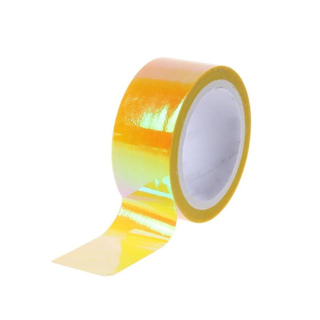 Rhythmic Gymnastics Decoration Holographic Glitter Tape Ring Stick  Accessory 15mm*5m Washi Tape DIY Masking