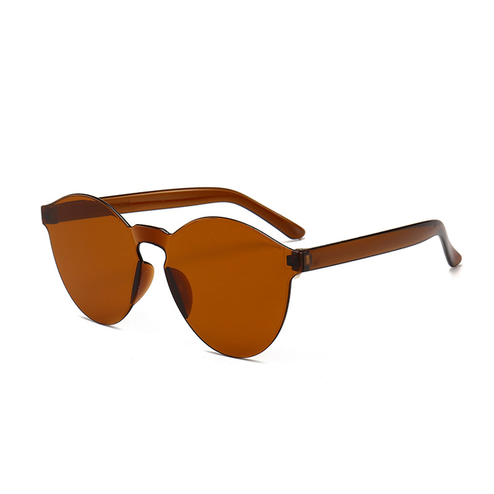 MUSELIFE Einteilige rahmenlose Sonnenbrille Damen Großhandel Mode Farbsonnenbrille Bonbonfarbene Brille Top Trendige Brillen – Detail 24