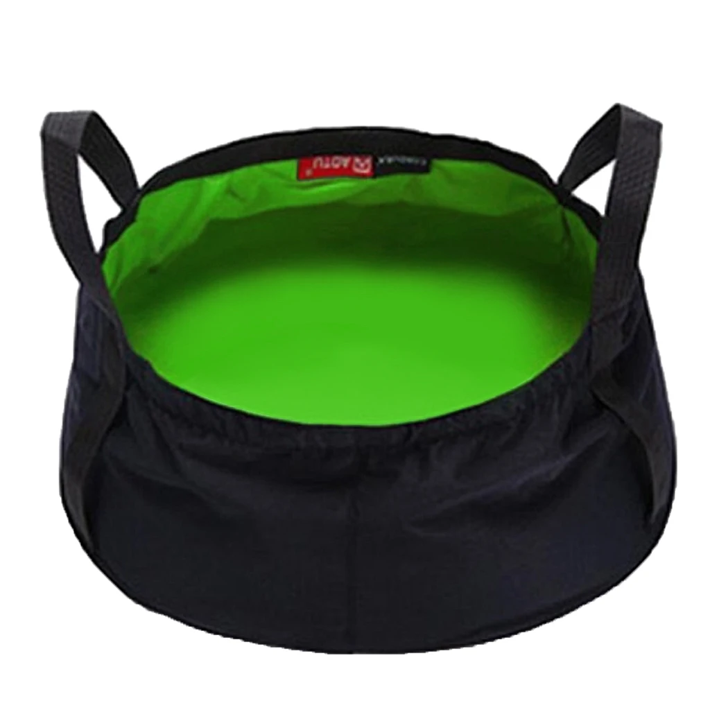 Outdoor Water Bucket Pail Water Container Foldable Water Bag 8.5L for Fishing Camping Travel Hiking Beach