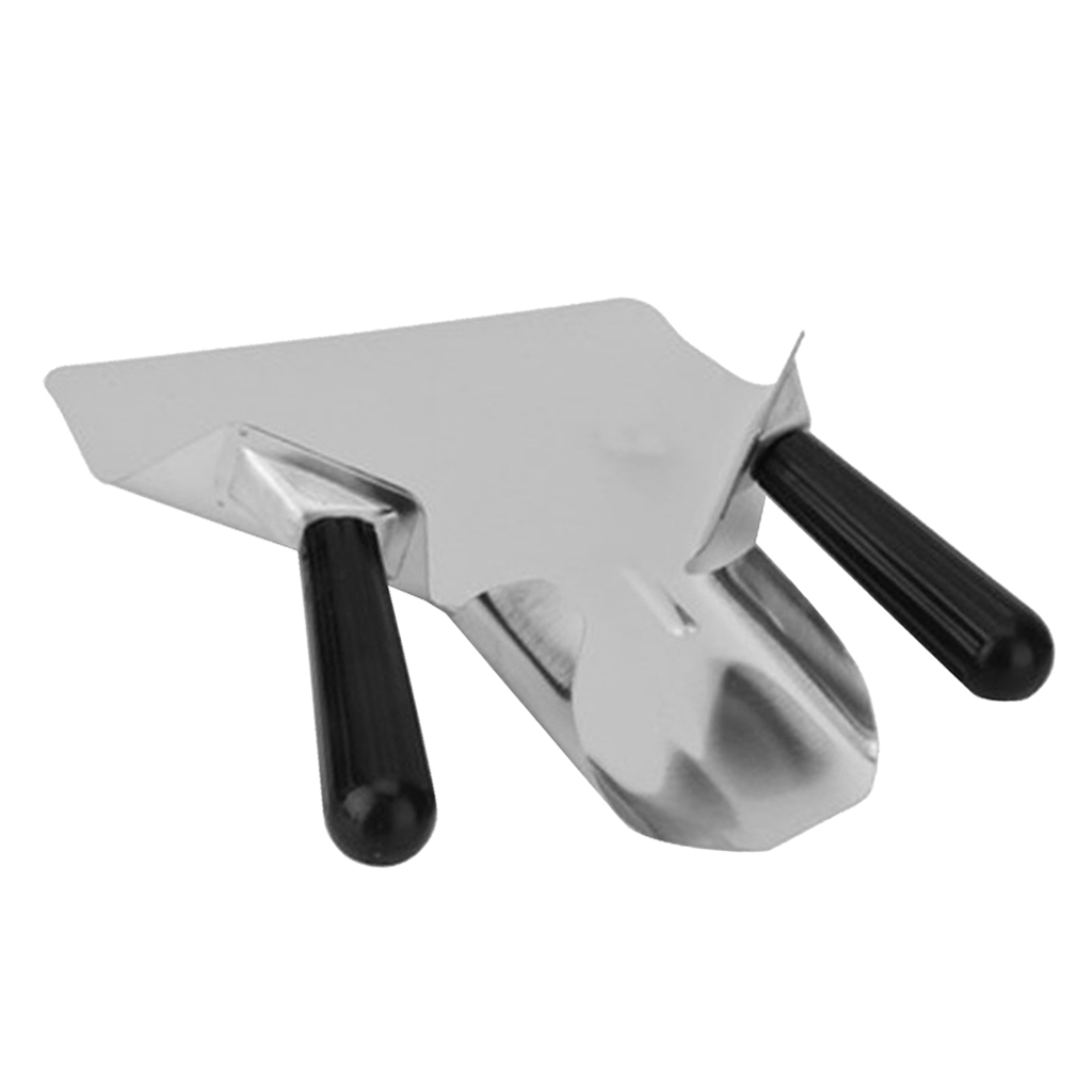 Stainless Steel Double Handle Commercial Fries Bagger Popcorn Ice Scoop