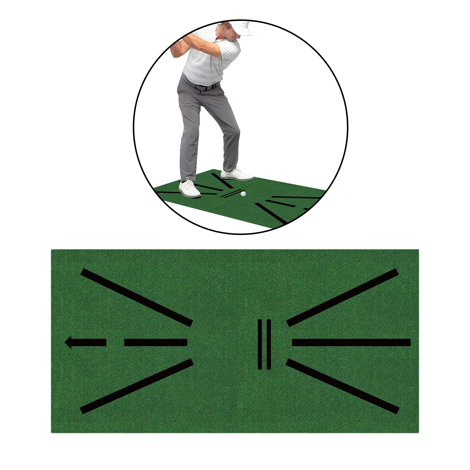 Premium Golf Mat 12x24 Residential Practice Target Aids Pad for Indoor & Outdoor Backyard Kids Adults