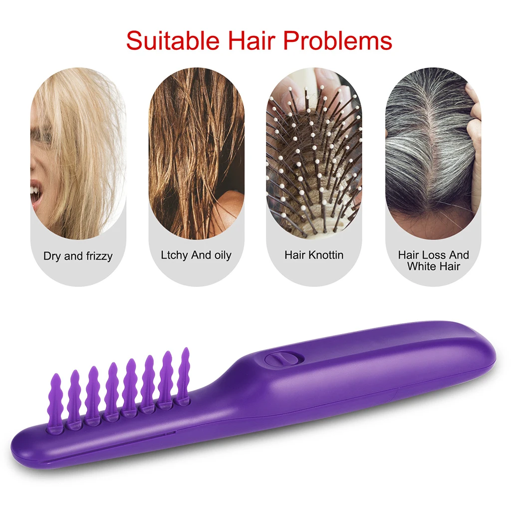 Adults Tame the Mane Brush Electric Detangling Brush Comb Solve Tangled Hair