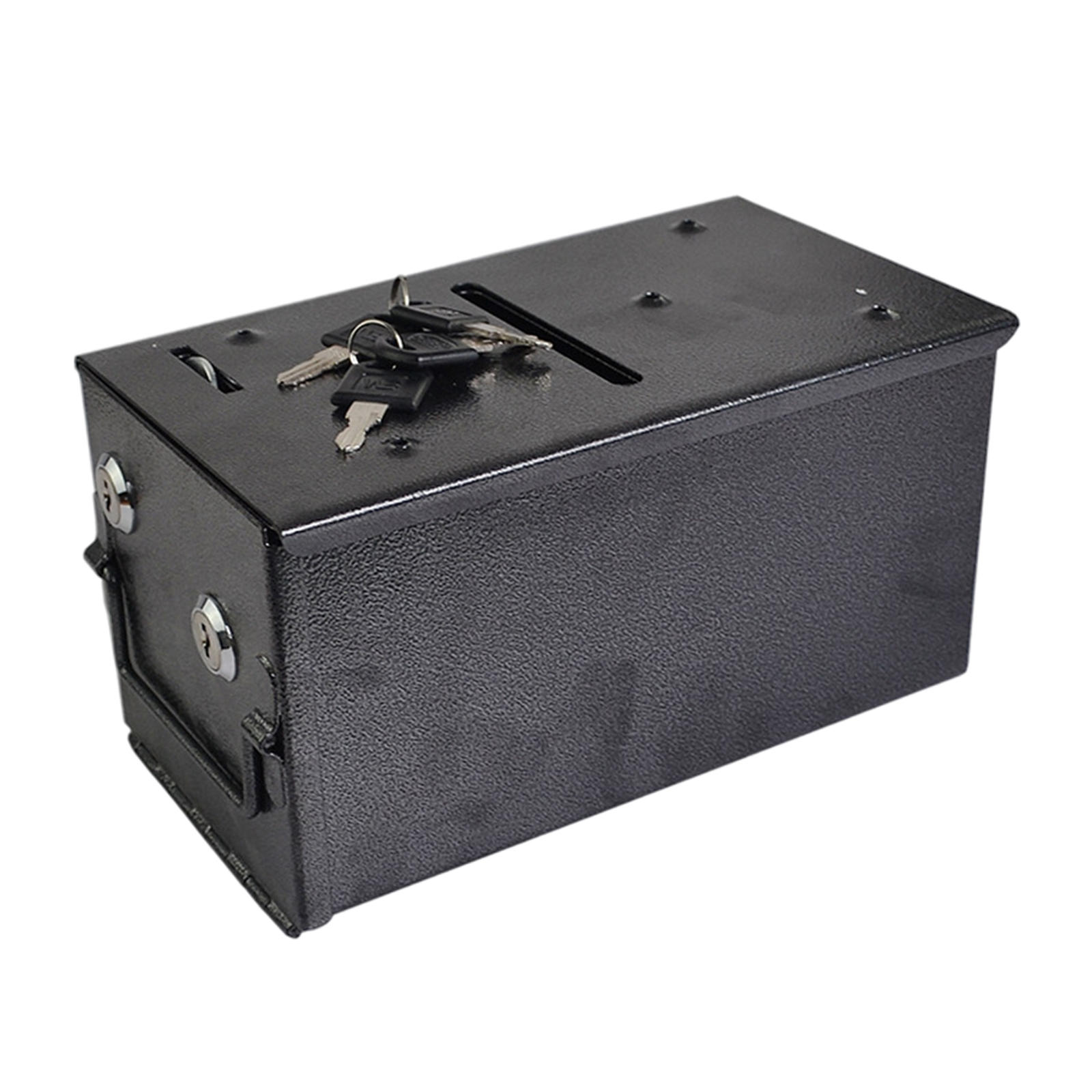 1 Set Steel Rake Drop Box Casino Iron Bill Poker Tables Portable Double Security Stable Professional Slot Coin Box Lotus Officer