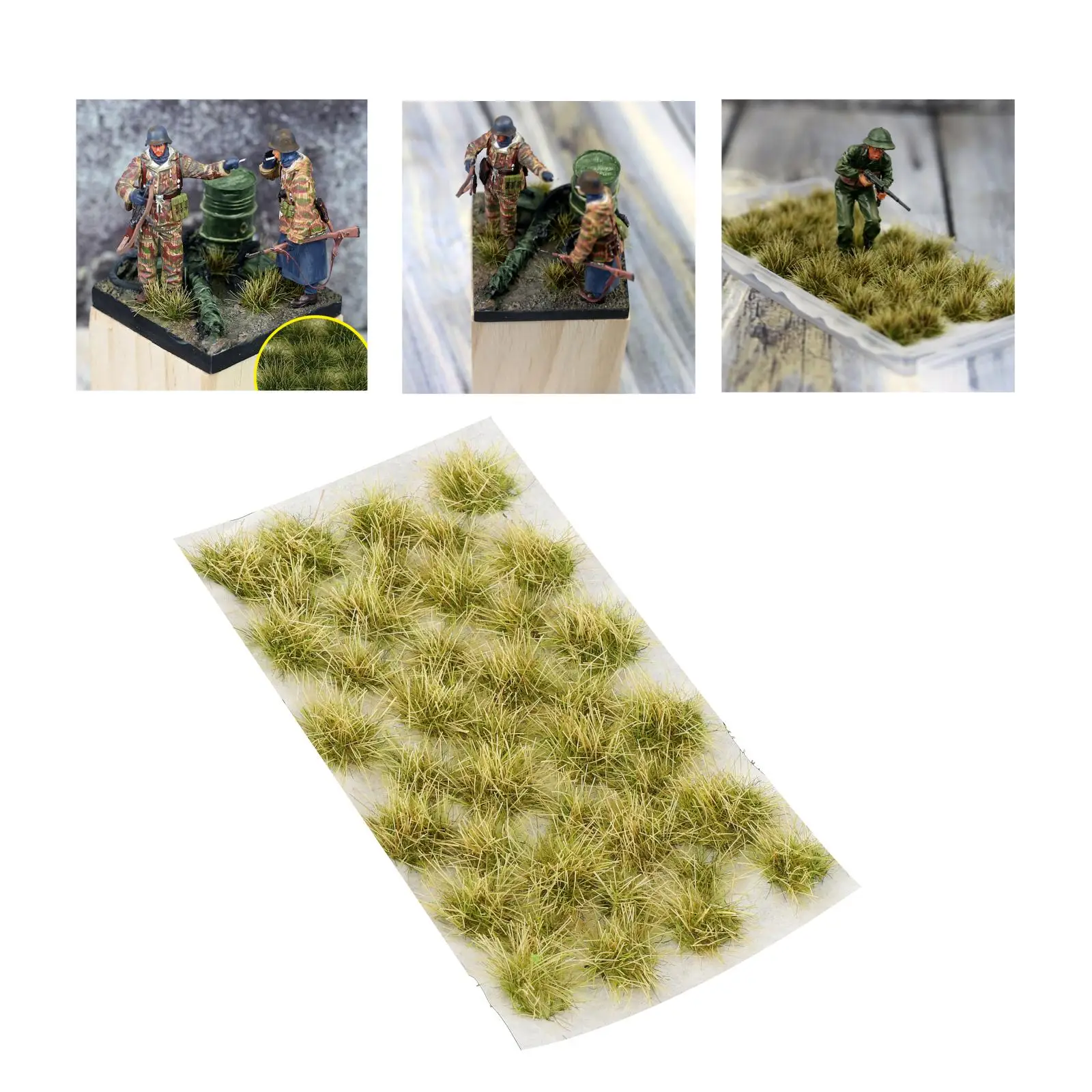 39pcs War World Scenics Static Grass Tufts Model Railway Railroad Wargame