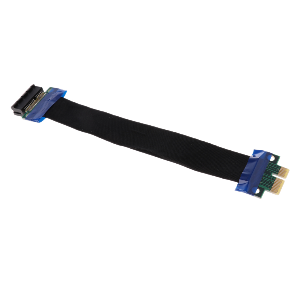 1 Pcs Adapter Cable PCI-E Express 1X Riser Card Flexible Cord Ribbon Cable