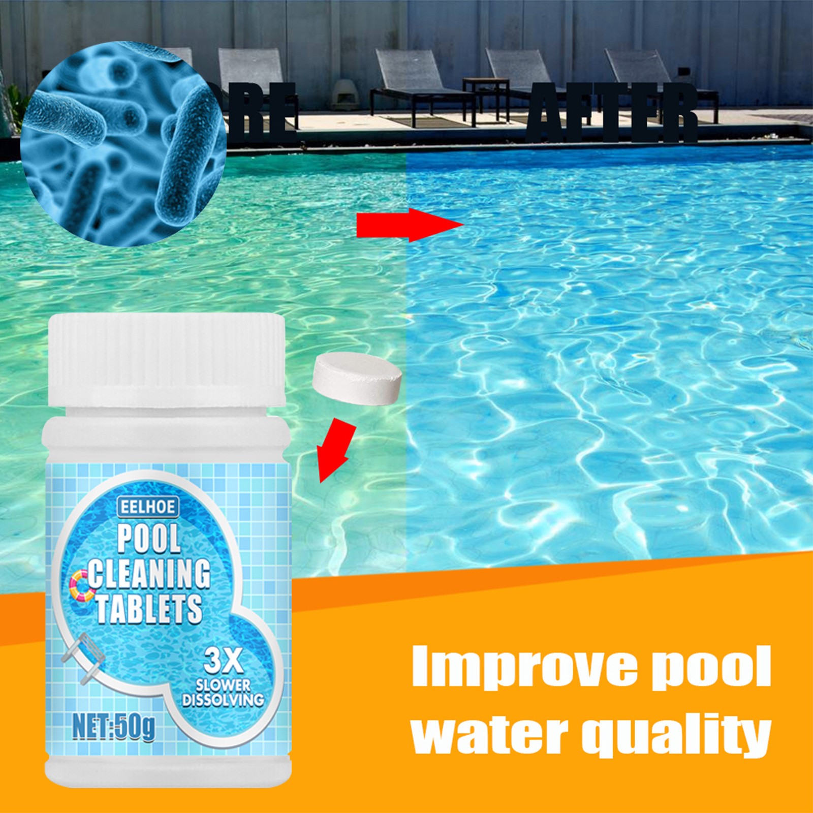 Swimming Pool Cleaning Effervescent 