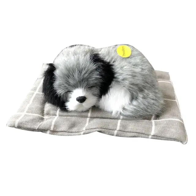 Realistischer schlafender Hund Welpen Spielzeug, Auto Dash Panda mit  Aktivkohle für Dekoration, Autozubehör - .de