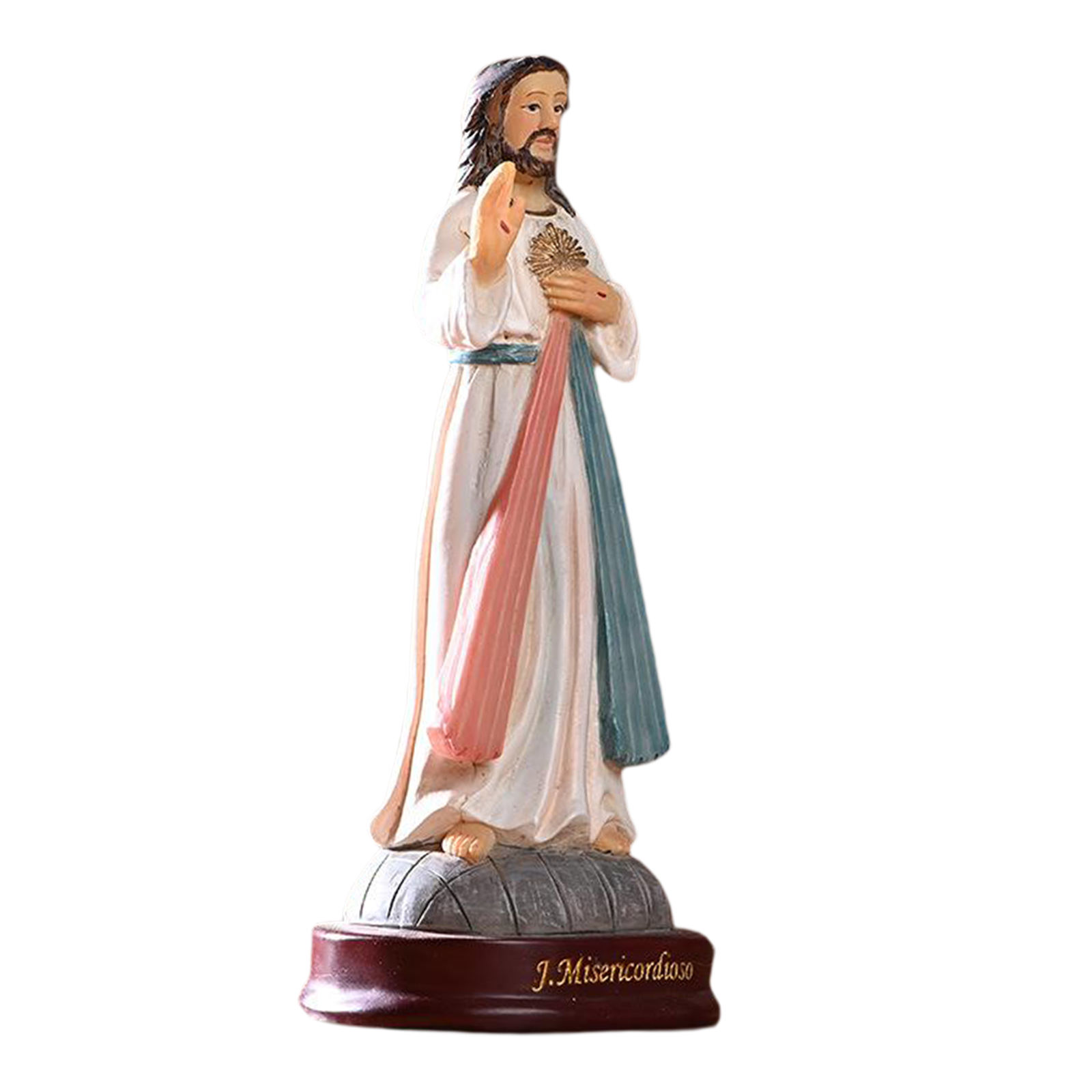 Religious Figurine Resin Jesus Statue Figure Sculpture Savior Figurine Catholic Christian Religious Gift Home Chapel Decoration