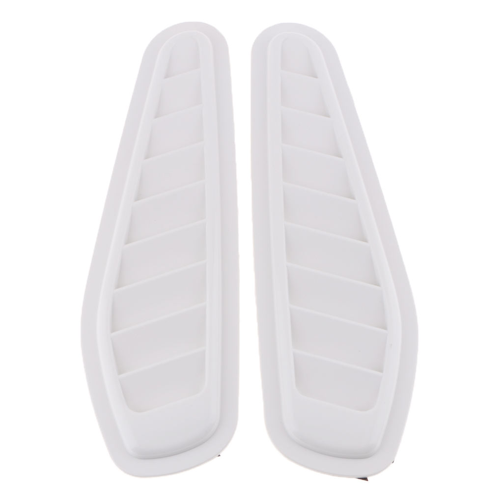 2Pcs Car Decorative Air Flow Intake Hood Scoop Bonnet Vent Cover Trim
