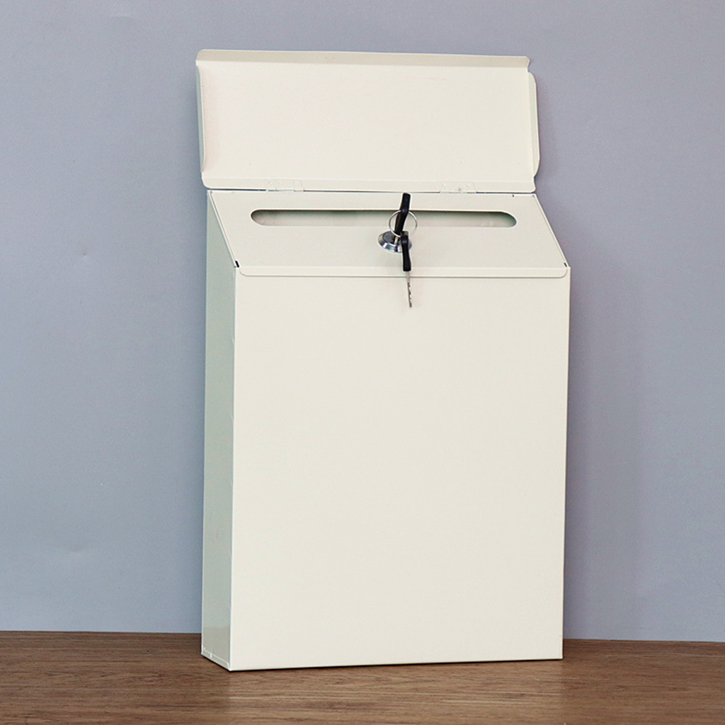 Modern Mailbox Comment Letter Deposit Suggestion Drop Box Durable Secured Paperwork Newspapers Secure Postbox Case Front Door