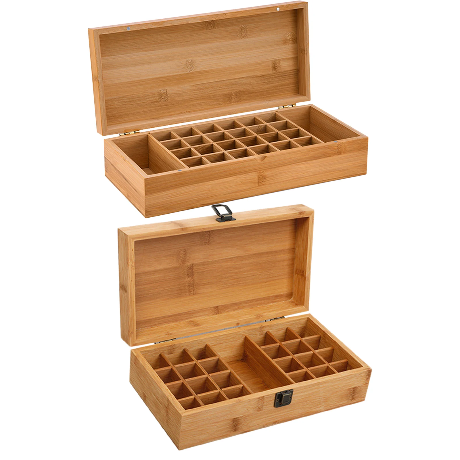 24 slots Essential Oil Wooden Storage Box Case Container Aromatherapy
