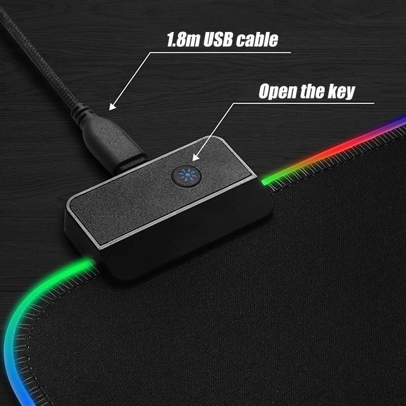 Universal grande rgb colorido led iluminação gaming