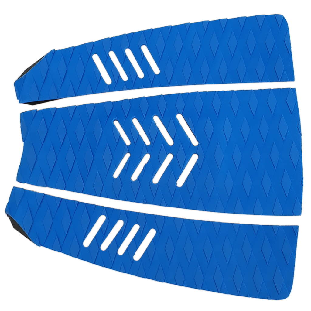 3 Packs Anti-Slip Surfing Traction Tails Pad Diamond Grooved Deck Grip Mats for Fish Skimboard Longboard Funboard Stomp Pads
