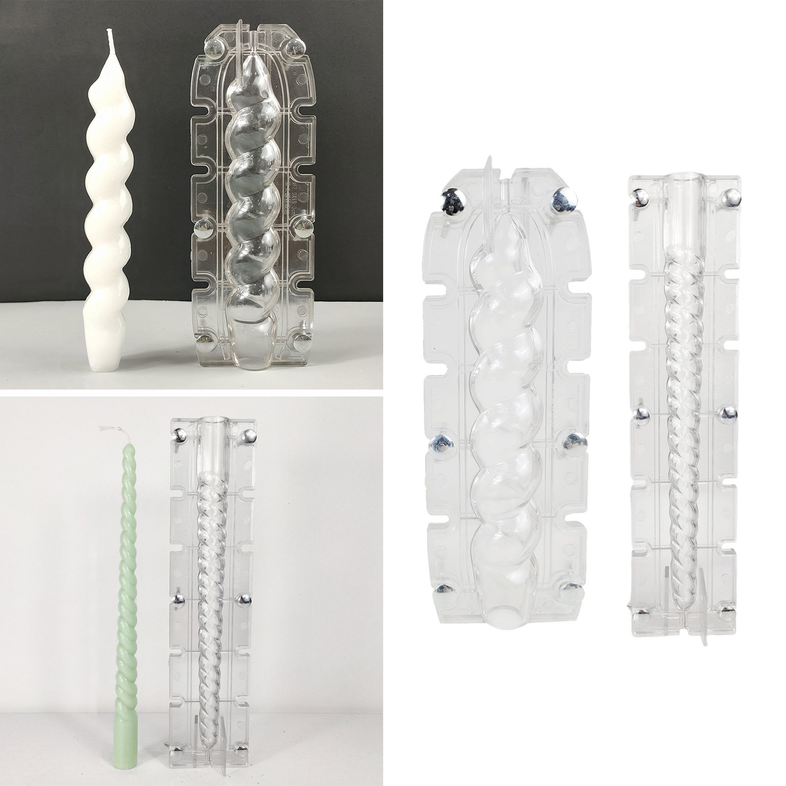 Candle Molds for Candle Making Plastic Taper Candle Making Mold Pillar Candle Making Molds DIY Candle Making Supplies