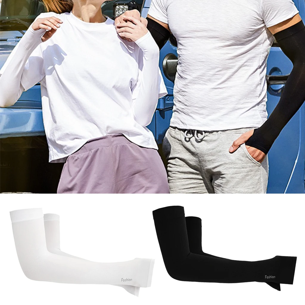 Seamless Cooling Arm Sleeves UV Cover Basketball Cycling Running Sun Protection