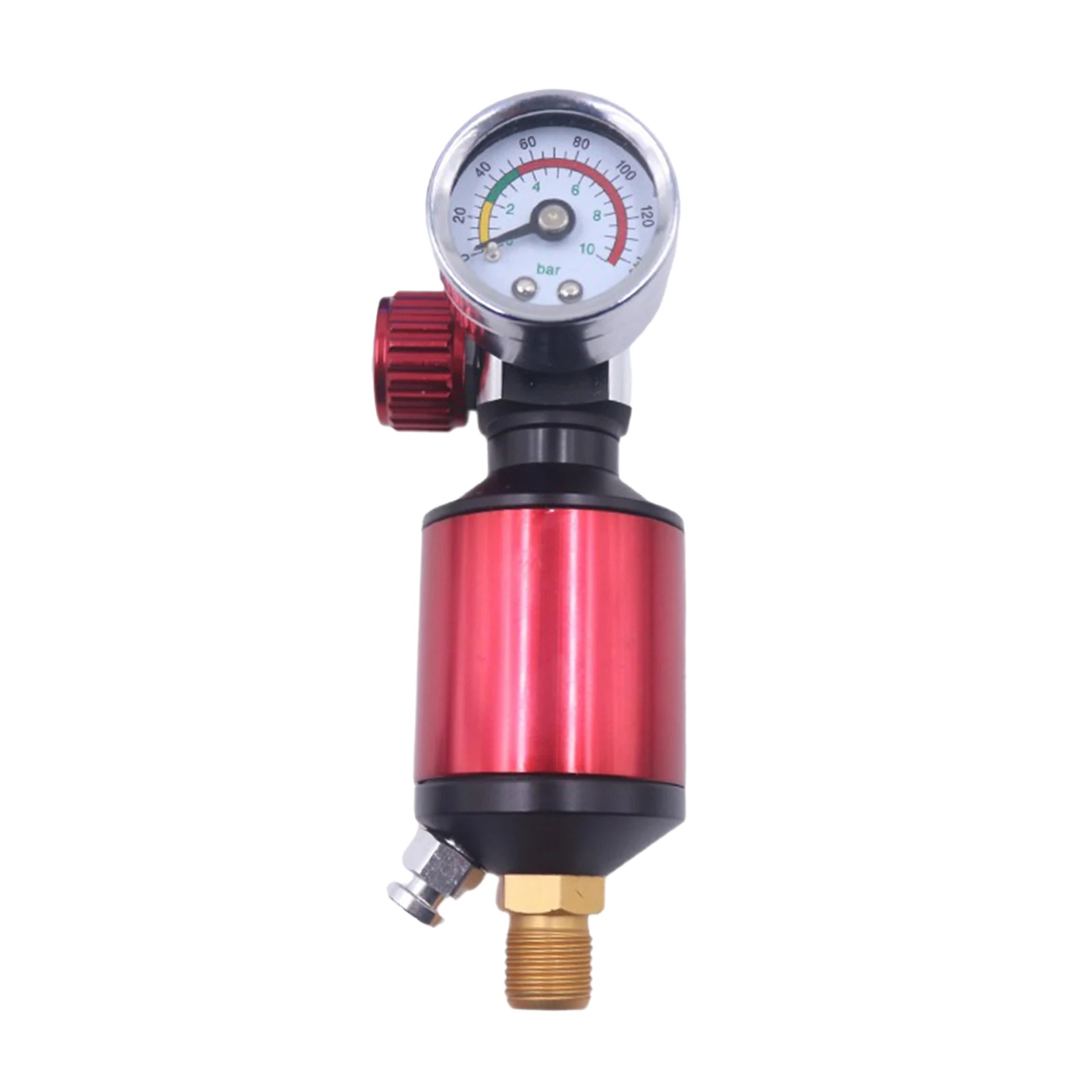 1/4 Inch Air Regulator Compressor Moisture Adjustable Water Oil Separator with Pressure Gauge for Air Tools Spray Gun
