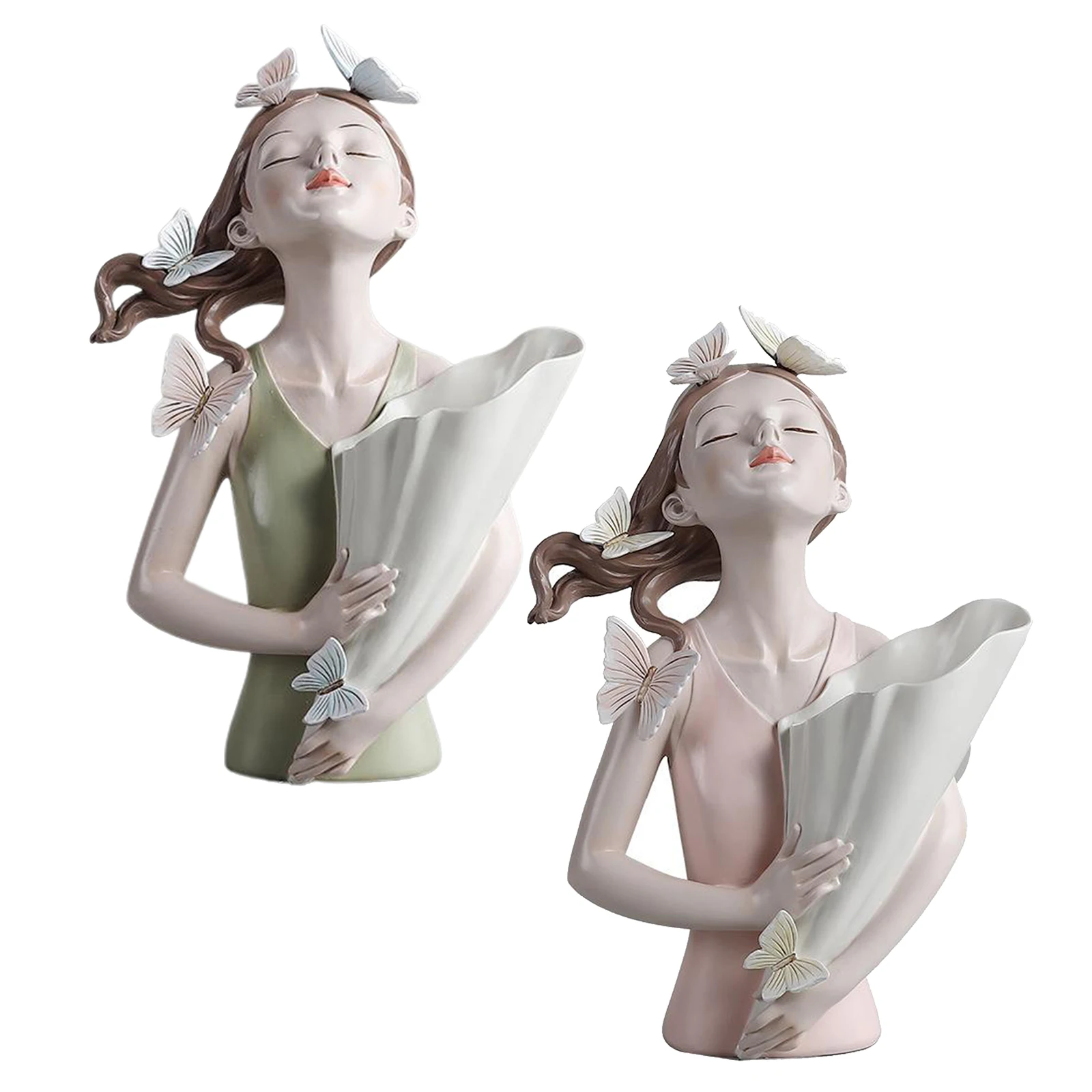Borboleta figuras de fadas menina estatuetas resina