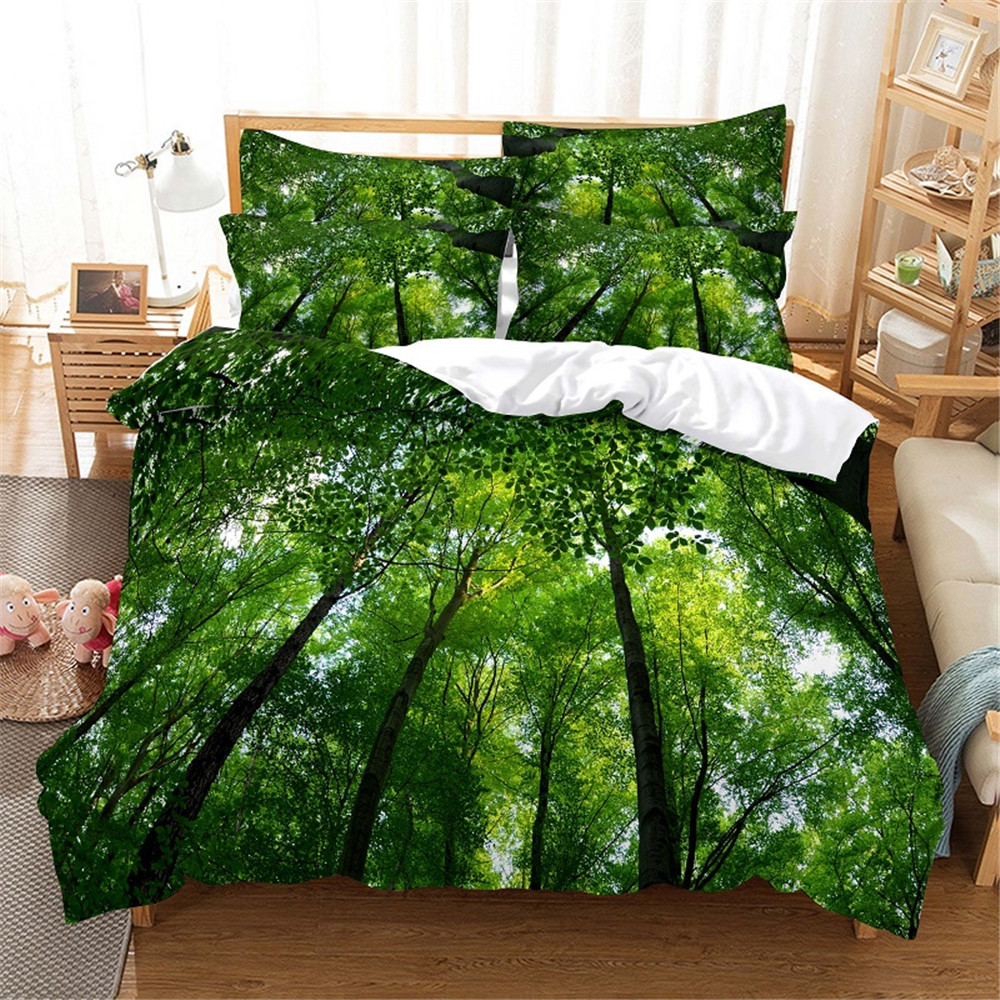 Bedding Sets 3D Tree Set Queen Duvet Cover Bed Cotton Bedroom From ...