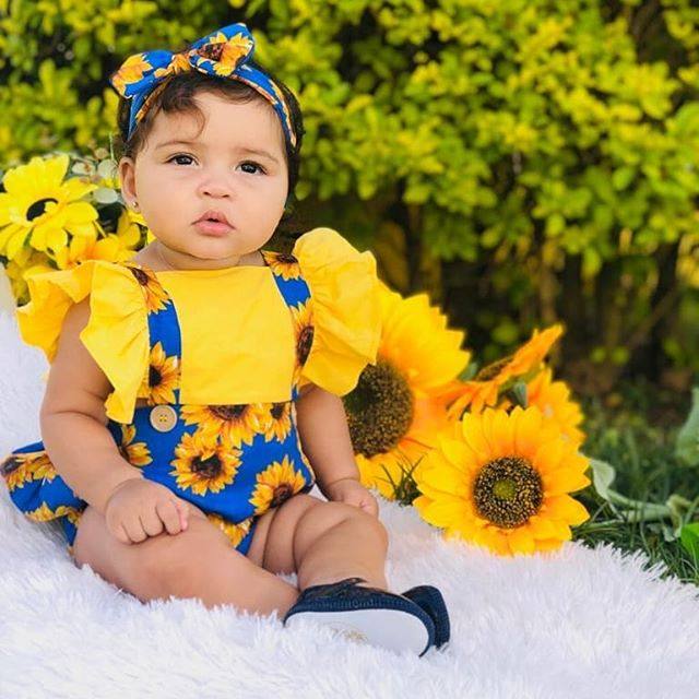 Little girl hotsell sunflower outfit