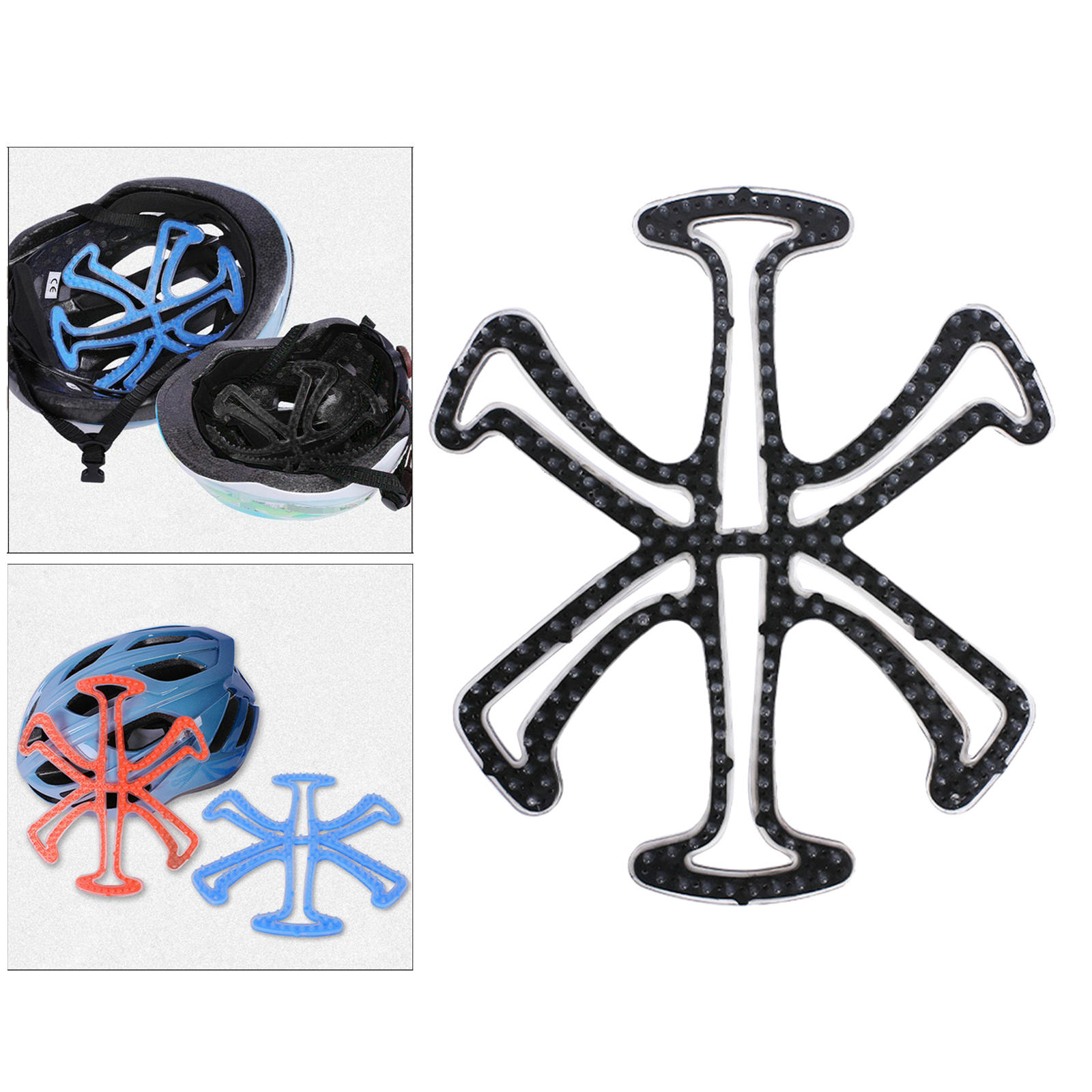 Breathable Bike Helmet Padding Helmet Liner Caring Easy to Install Anti-Collision Replacement Pads for Motorcycle Accessories