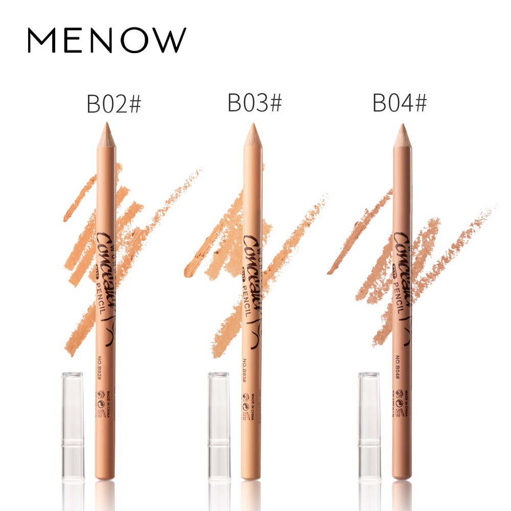 Best of Hot Selling Menow P137 Wooden Rod Concealer Pen Cover 12 Scars Color Pencil High Gloss Pen Makeup Goods Cosmetic Gift For Women Reviews & Tips