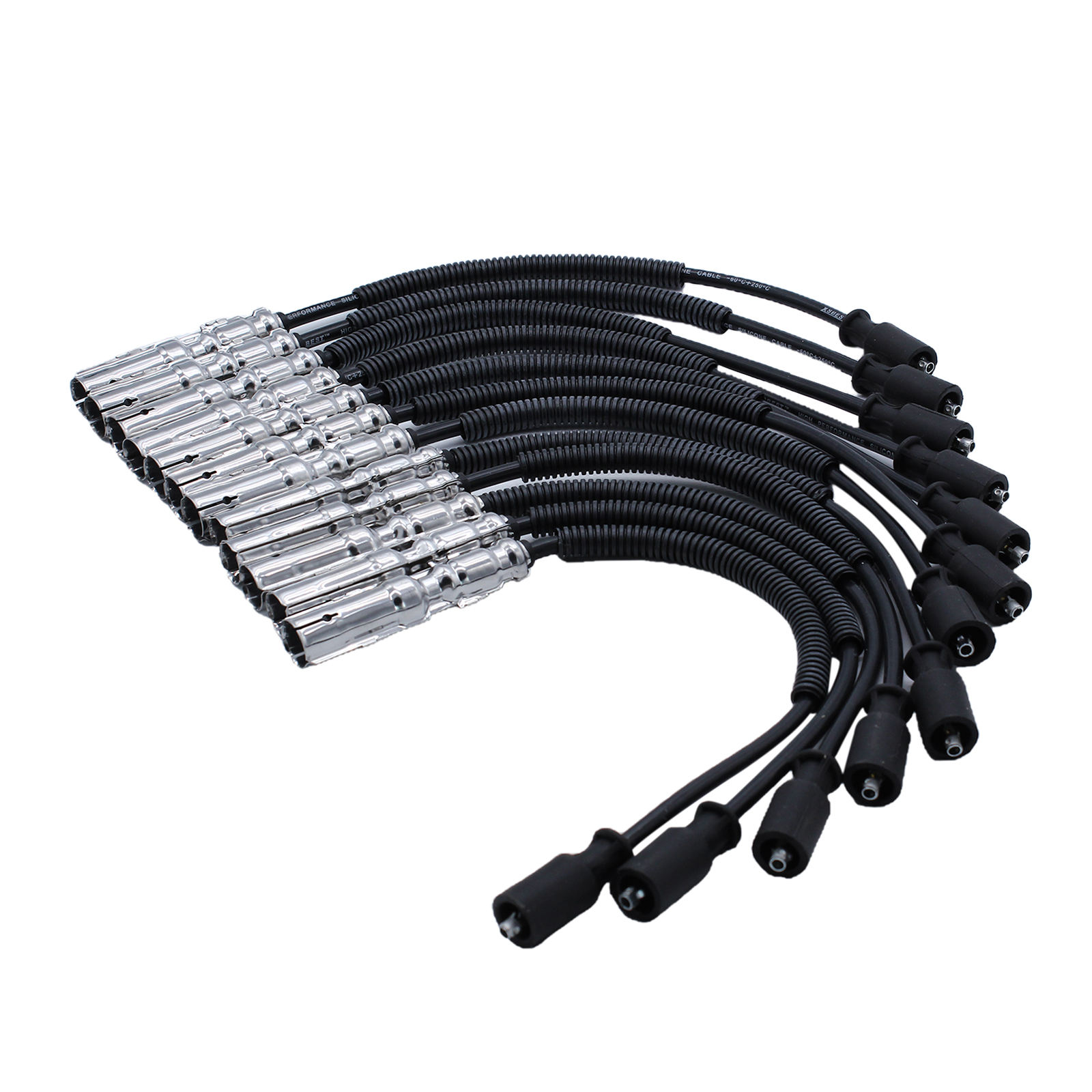 New 1121500118 Spark Plug Ignition Wire Set Fit for  C-Class C280, C32 AMG, CLK320, E320, ML320, ML350, SLK32 AMG