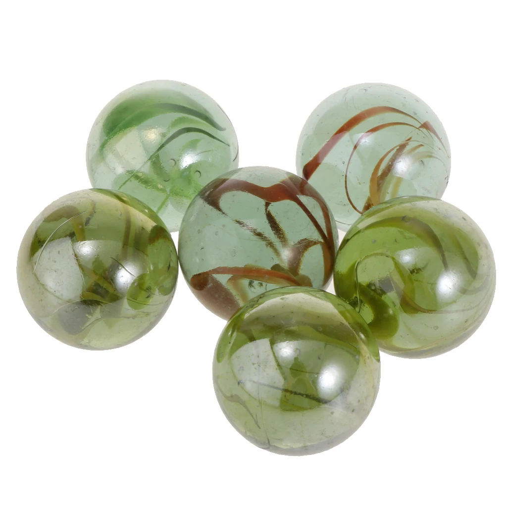 4 MARBLE KING HTF GREEN CATS EYE 5/8 INCH  MARBLES WITH AVENTURINE $9.99 