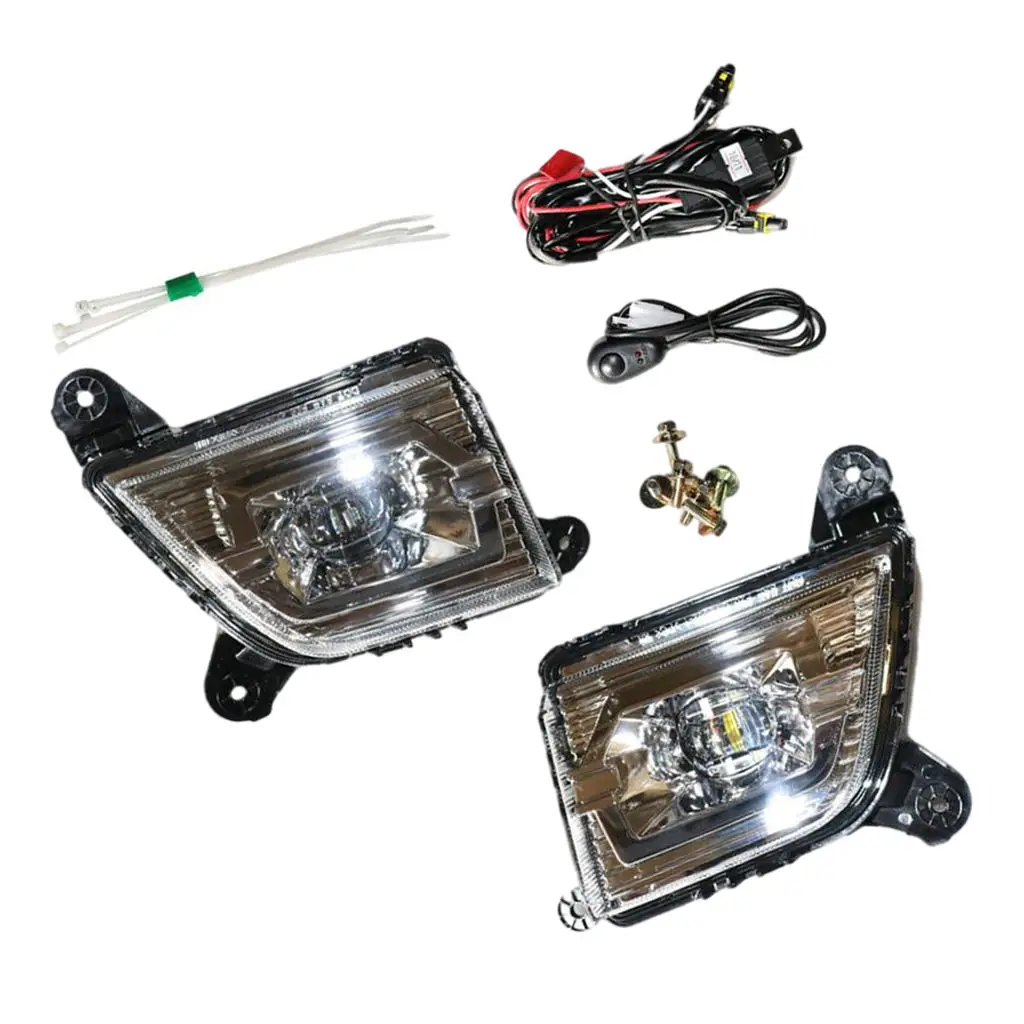 1 Pair Fog Lights Lamps Assembly for Chevy Silverado 2019-2021 Spare Parts