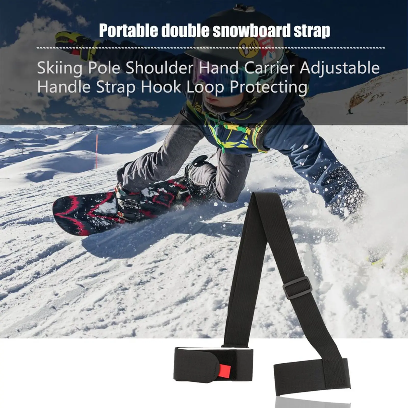 Skis Snowboard Shoulder Carriers Snowboarding Nylon Straps Ski Accessory Hot New 
