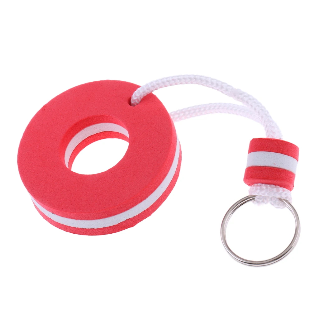 Red Foam Floating Key Chain Key Float Holder Buoy - Great Keychain for Boating,
