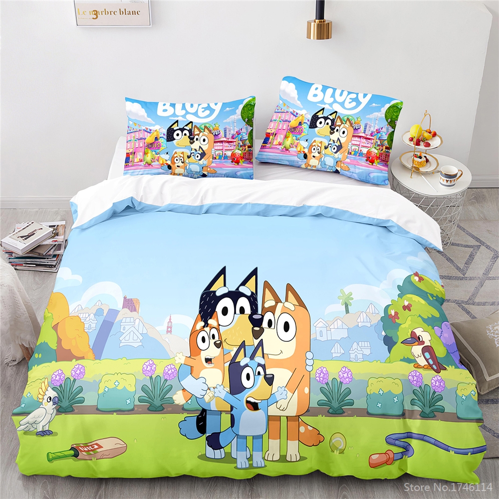 bluey cartoon doona cover