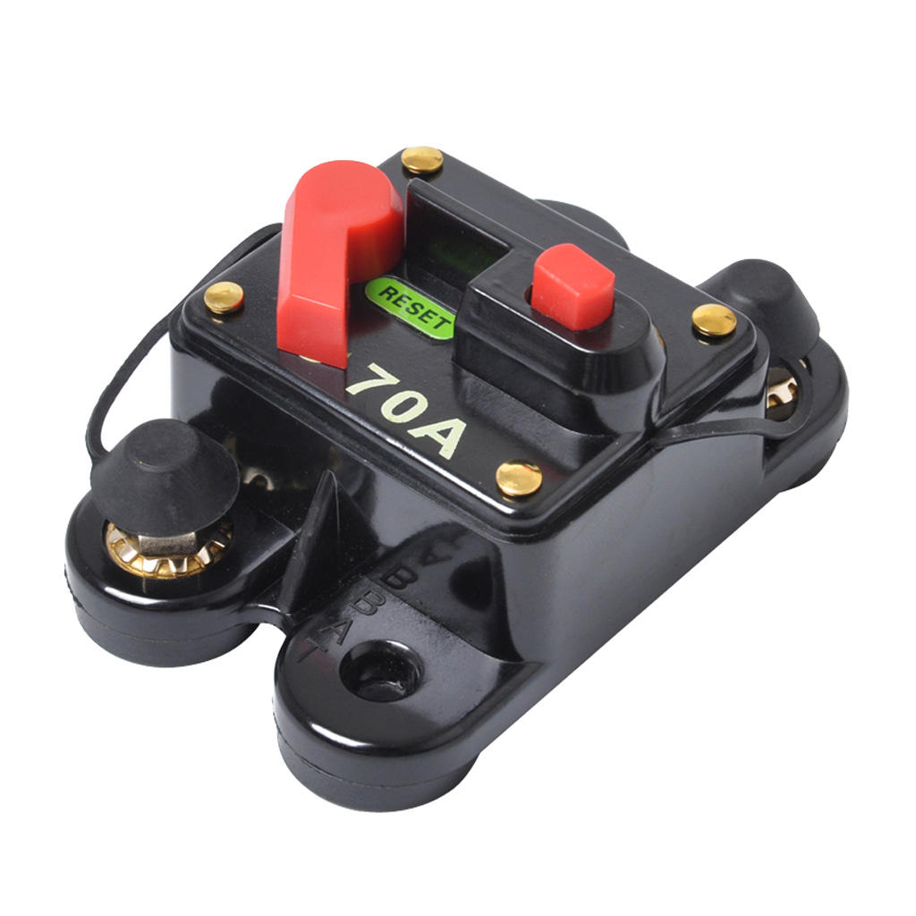 High Quality Car Truck Marine Boat Audio 70AMP Circuit Breaker Fuse Holder Reset Switch