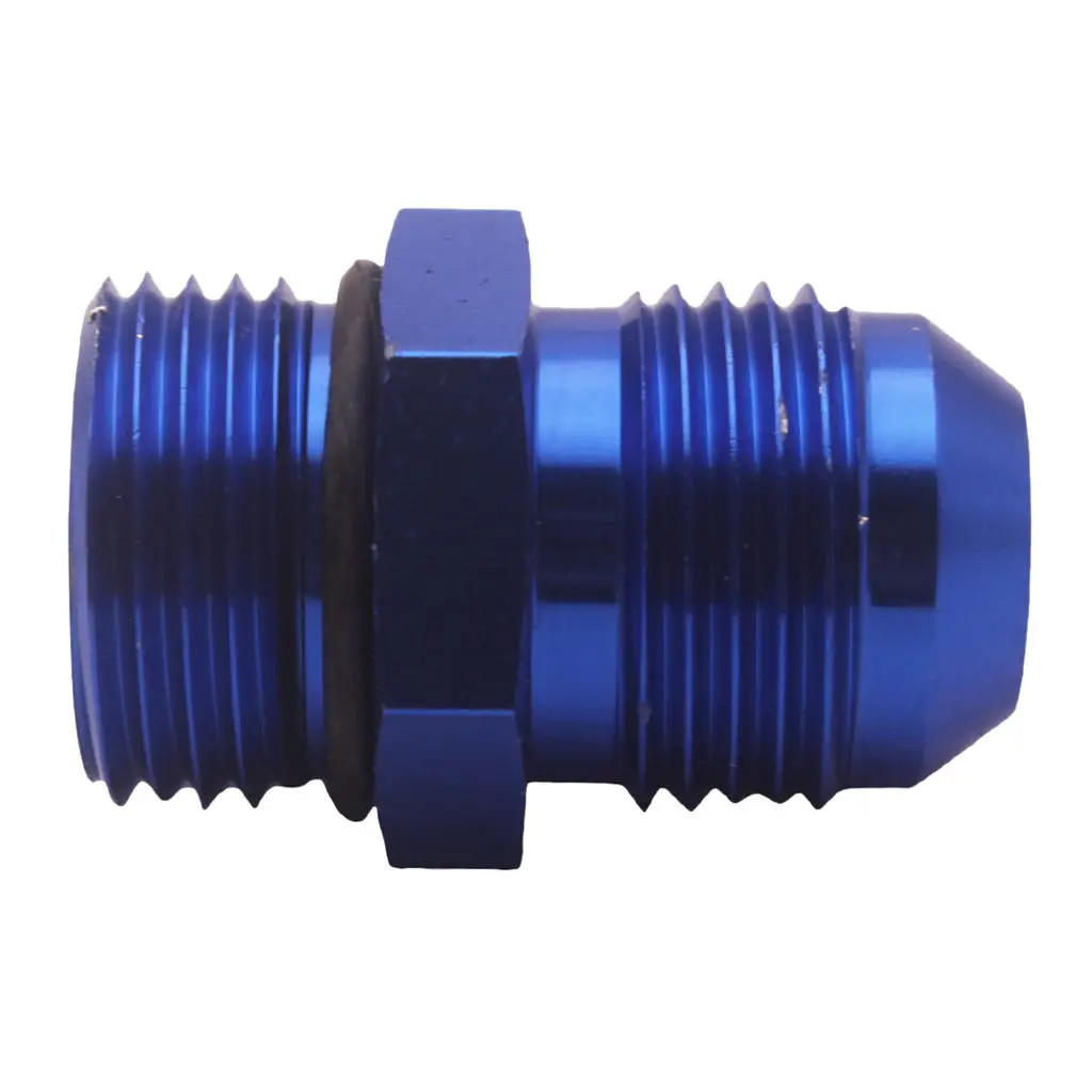 BLUE Aluminum Billet AN10 10 an to 10AN -10an Male Fitting Straight Adapter