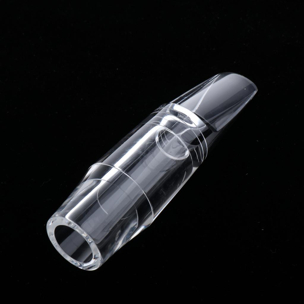 Plastic Tenor Saxophone Mouthpiece Transparent Replacement Mouthpiece Kit