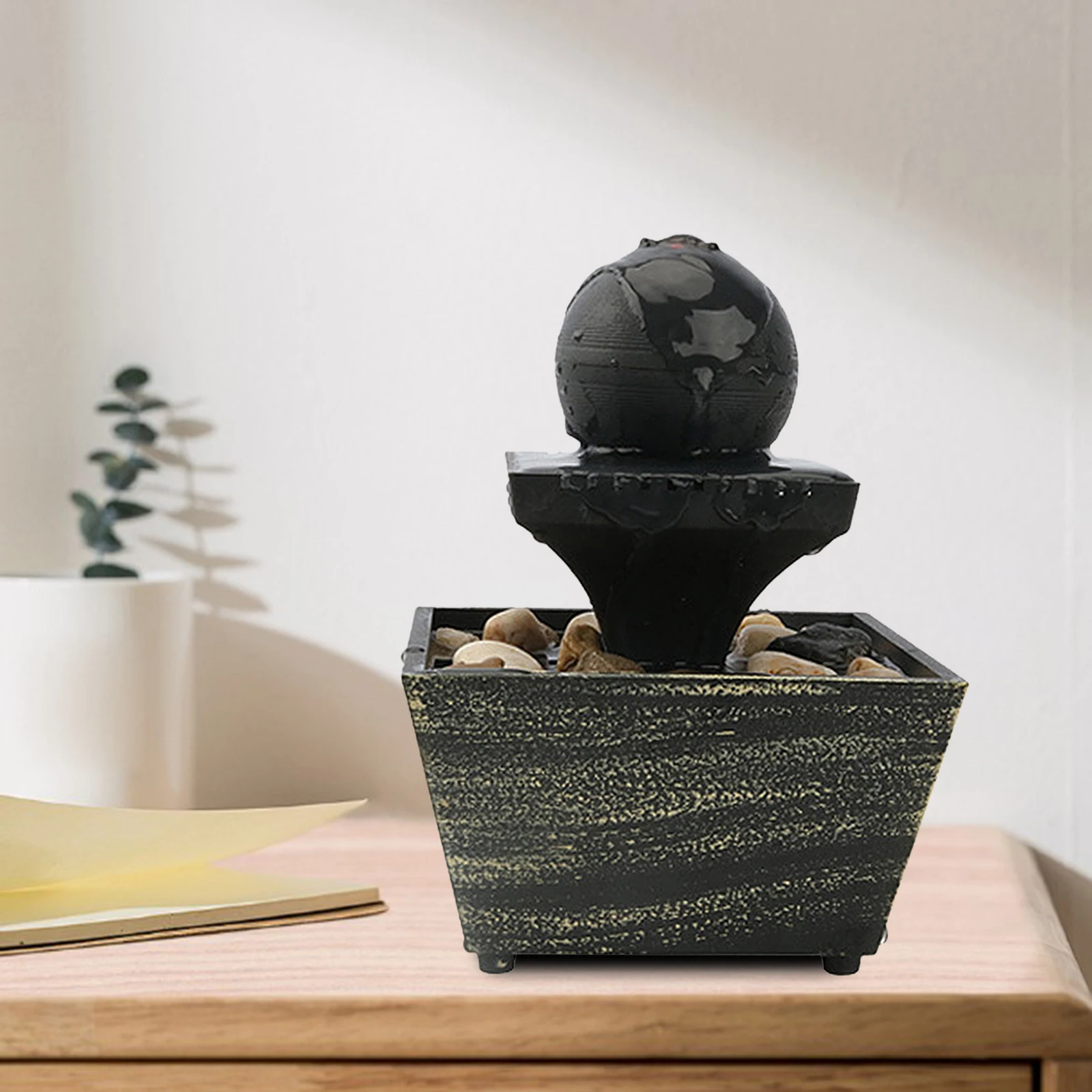 Feng Shui Tabletop Water Fountain Decor Home Decor Gifts for Friends Family