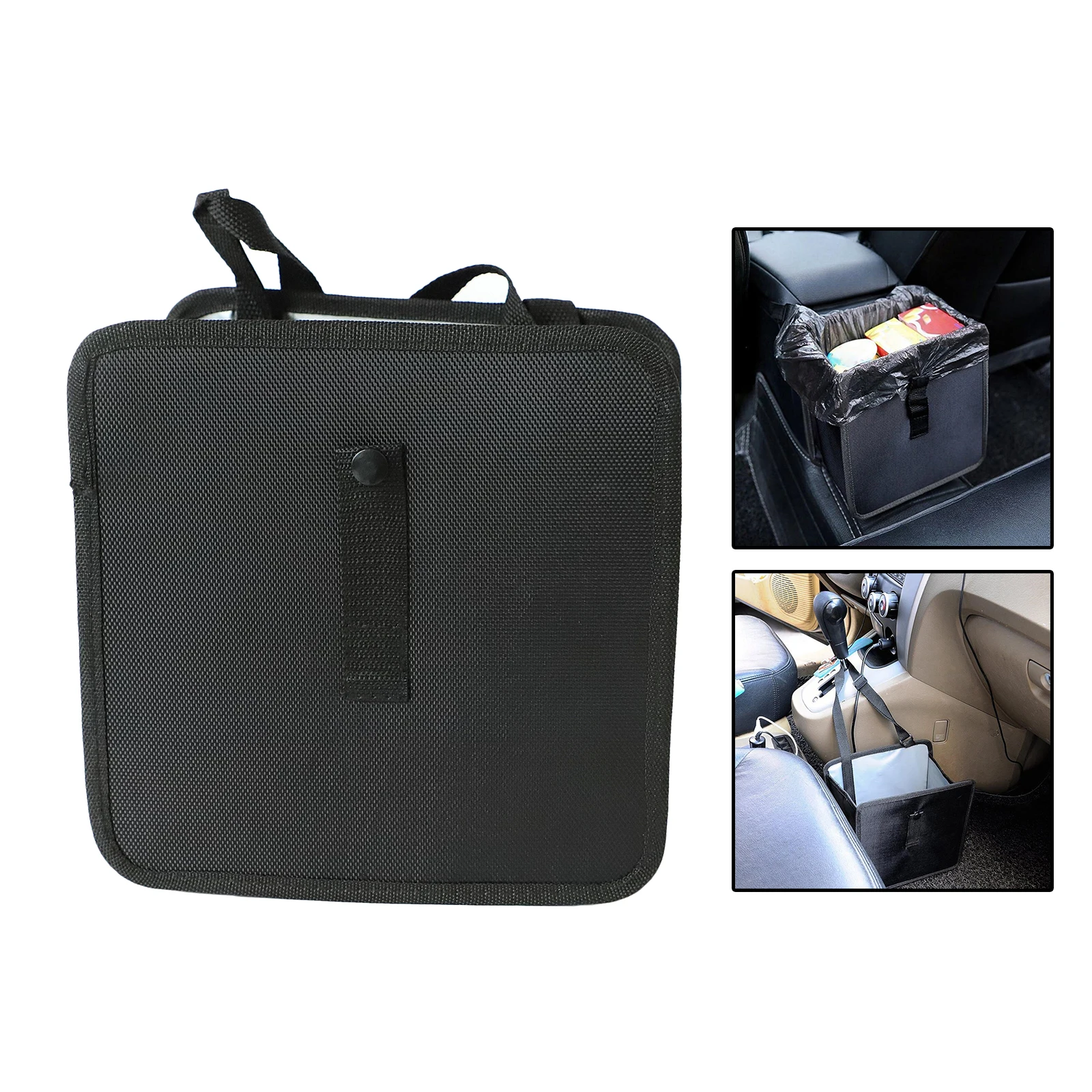 Leak-Proof Foldable Car Trash Can Oxford Clothes for Automotive Save Space