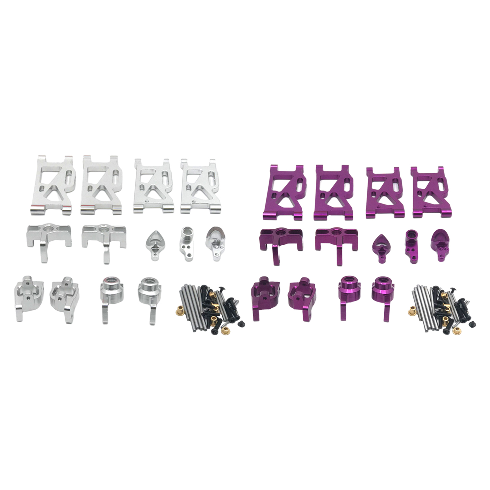 Metal RC Car Steering Kit Steering Knuckles for WLtoys 1/14 1/12 RC Buggy Truck Car Hobby Model Replacement Parts