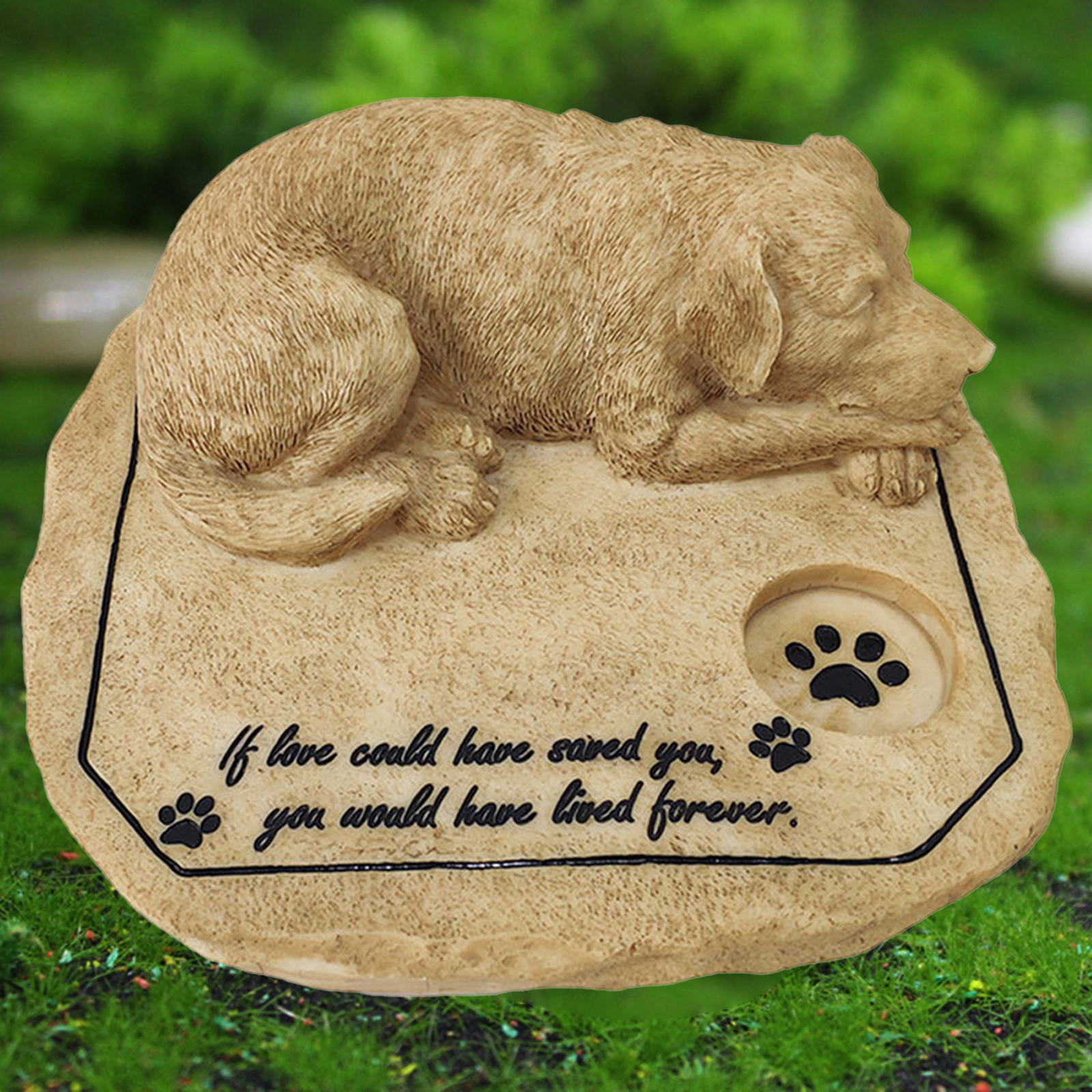 Puppy Gravestone Pet Memorial Stone Grave Pet Tombstone Memorial Ornament 3D Dog Tombstone Monument Garden Decoration Ornaments