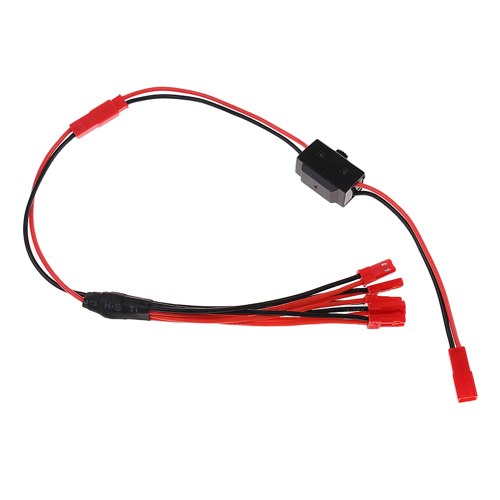 5 in 1 JST Parallel Adapter RC Battery Connection Kit with Switch 42cm