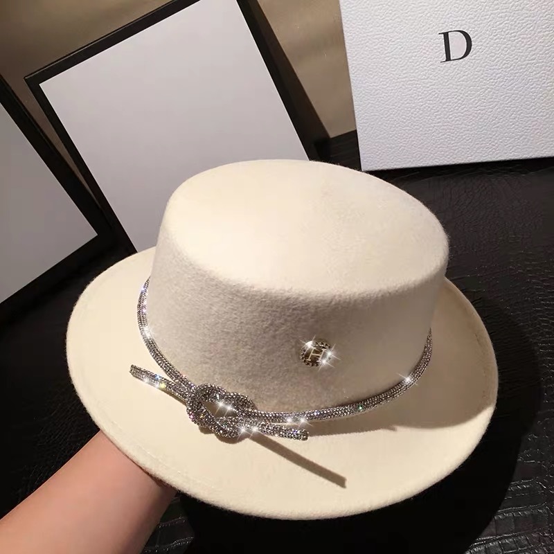 2021 Women Fedoras for Party Wool 