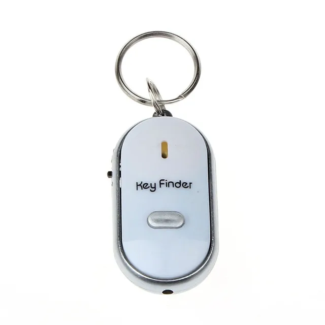 Anti-perte Alarme Key Finder Interaction Keychain Locator Sifflet Sound  Beep Led