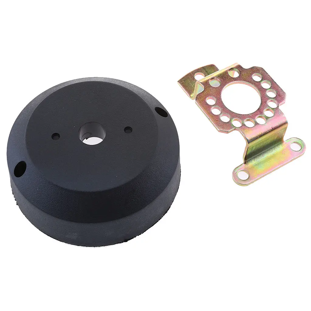 Boat Steering Wheel Bezel Kit 90 Degree Mount Fit for Marine Outboard Rotary
