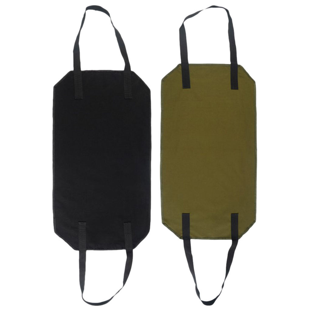 Waterproof Large Capacity Canvas Log Carrier Tote Bag Camping Picnic Outdoor Firewood Holder Storage with Handles for BBQ