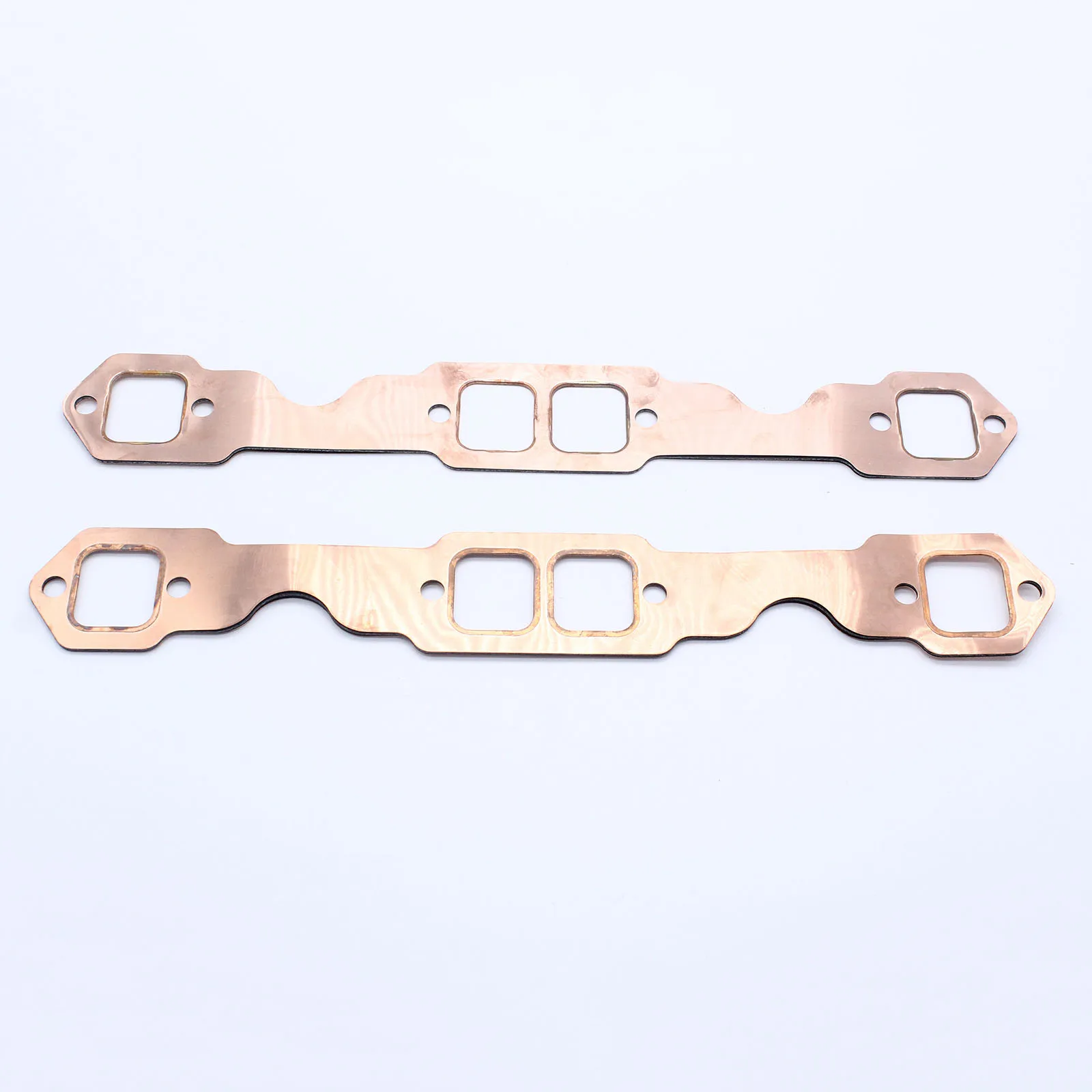 2pcs SBC Copper Header Exhaust Gasket Seal For Chevy SB 327 305 350 383 283-327-350-383-400 Exhaust Manifold Gasket Set