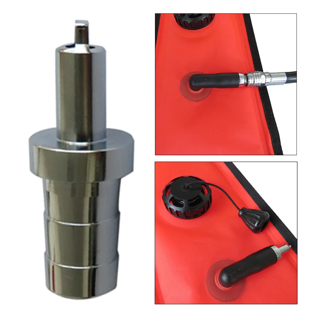 Portable Diving Sorkeling Air Nozzle SMB Air Nozzle Hose Adaptor Gear Tool