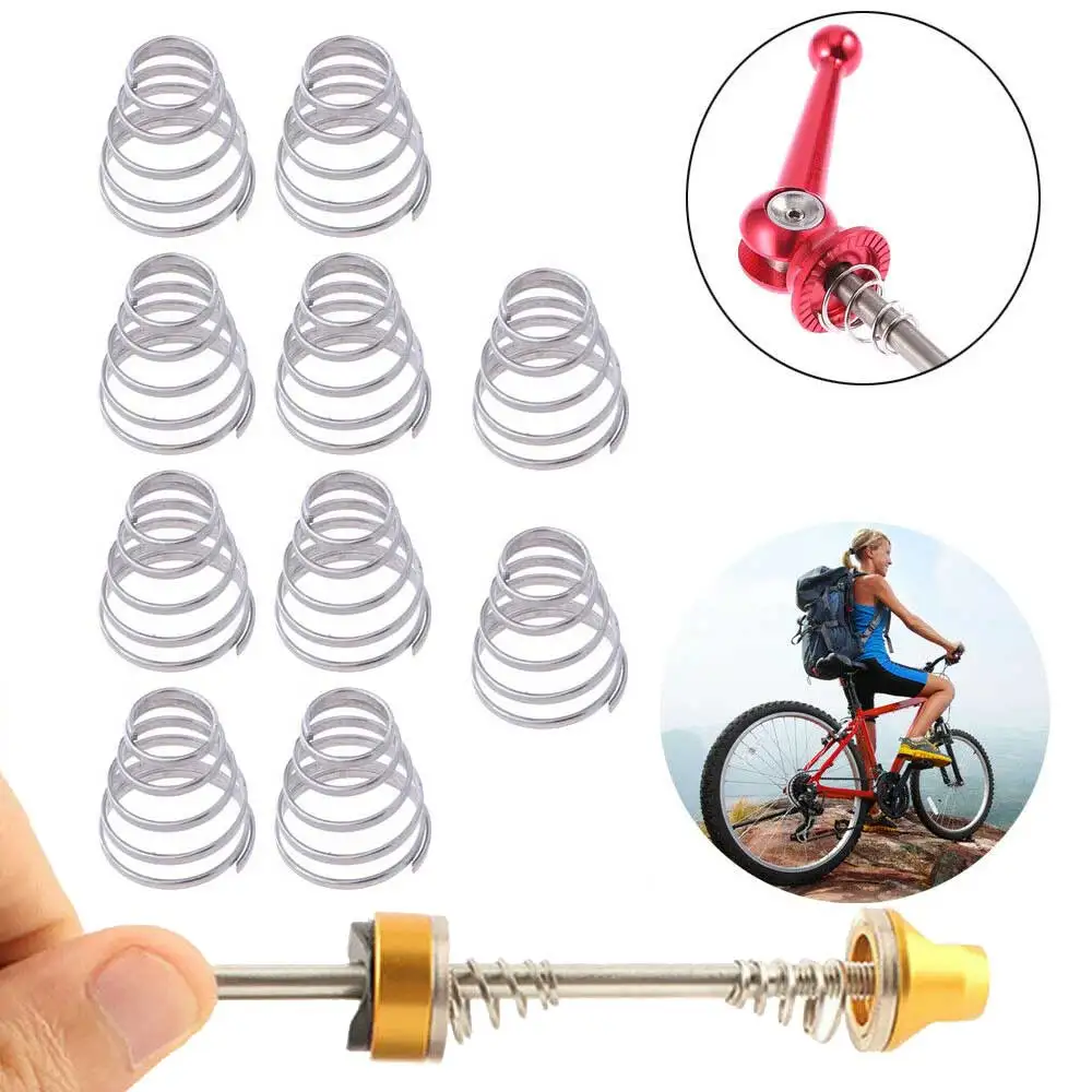 10Pcs Premium Spring Replacement for Bike Bicycle Quick Release Wheel Skewer Hub