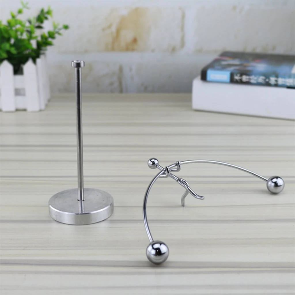 Metal Iron Person Balance Science Revolving Physics Perpetual Pendulum Toy Adults Gift for Relaxation