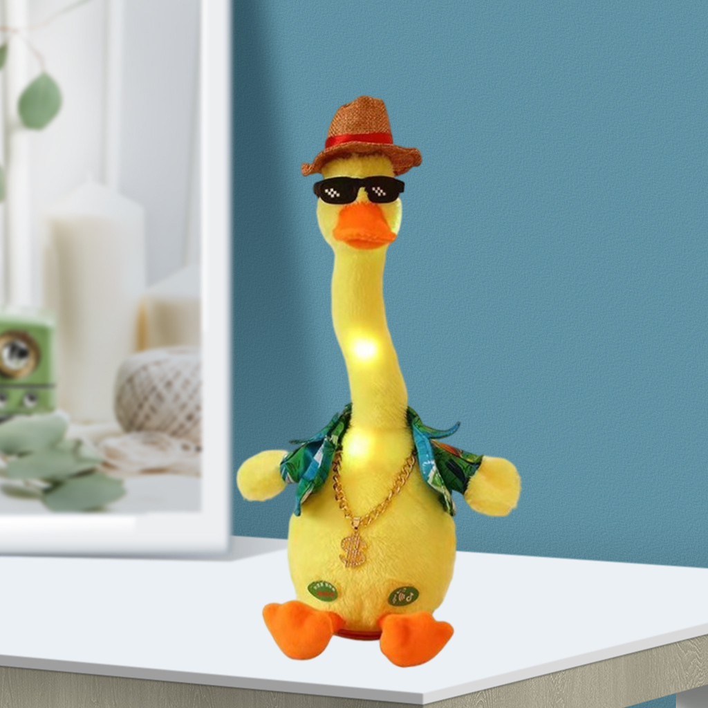 1pc Adorable Talking Duck Toy Stuffed Learn Tongue Duck Gifts for Kids