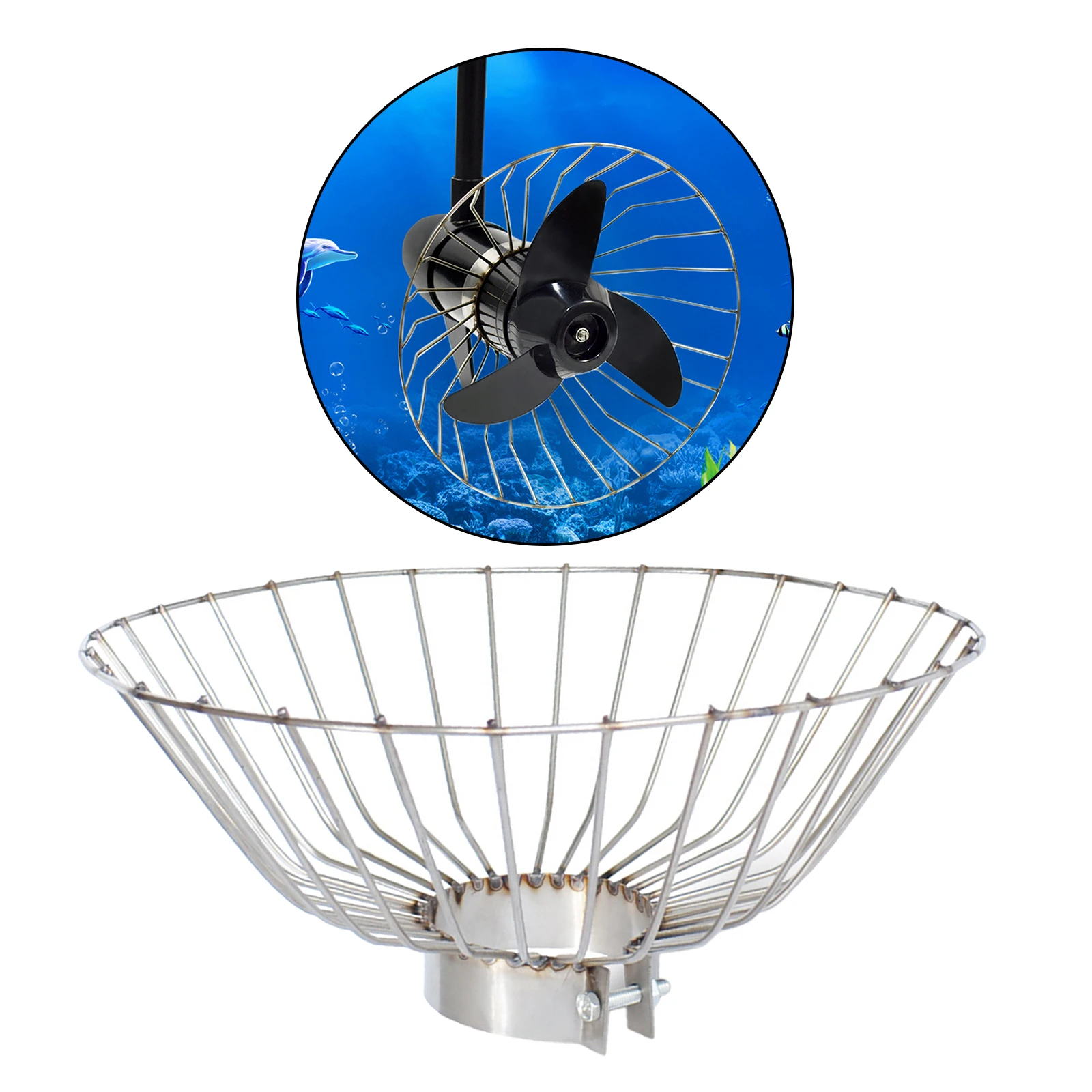 Propeller Safety Cage, Propeller Protector Anti-Winding Boat Motor Protective Net Boat Thrust Protection Guard for Canoe Kayak