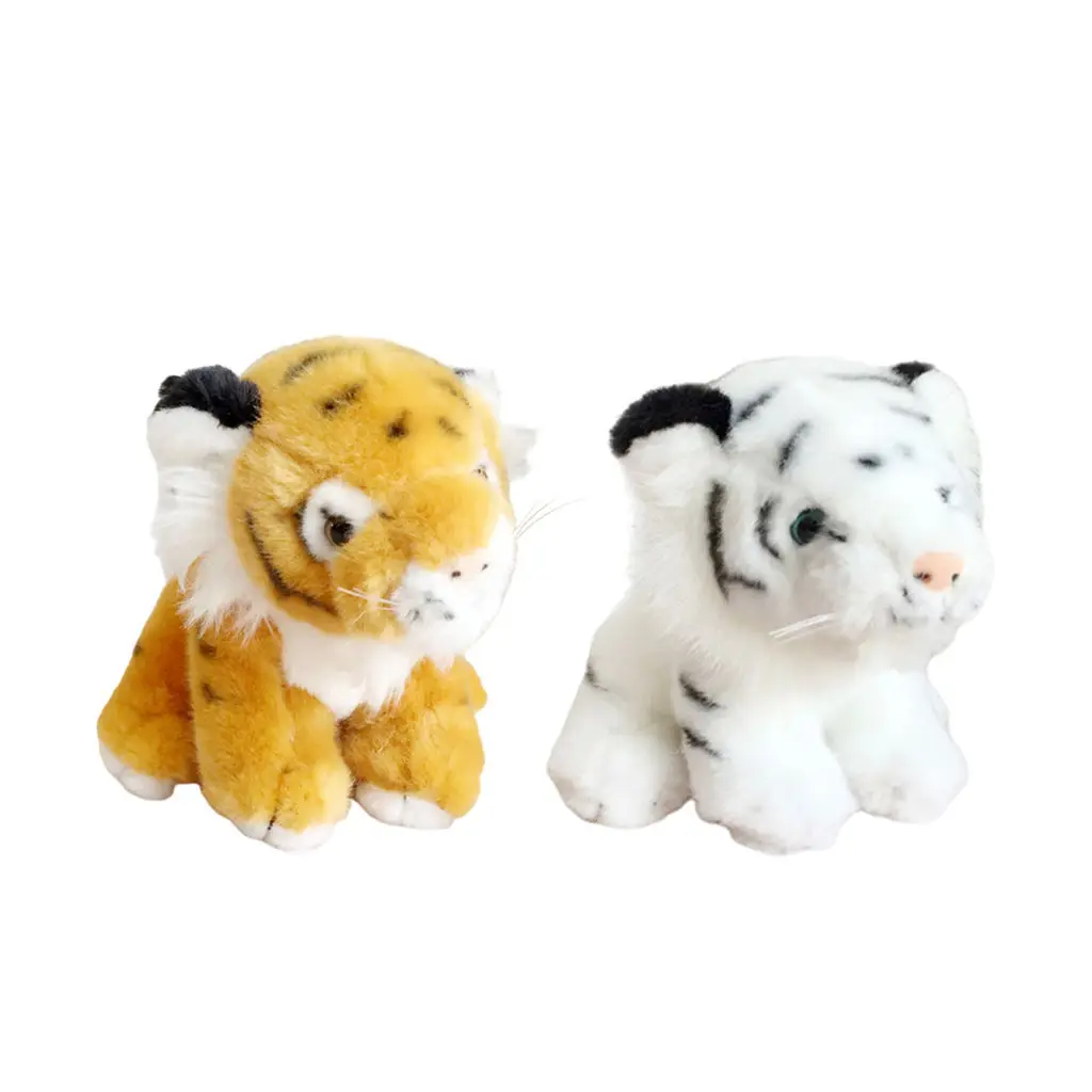 Mini Stuffed Forest Animals Jungle Animal Plush Toys Cute Tigers Plush for Animal Themed Parties